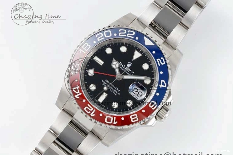 Blue Black CHS Best 1:1 Dial Ceramic Steel BLRO GMT-Master Red II Edition 904L APSF VR3186 116719 0810